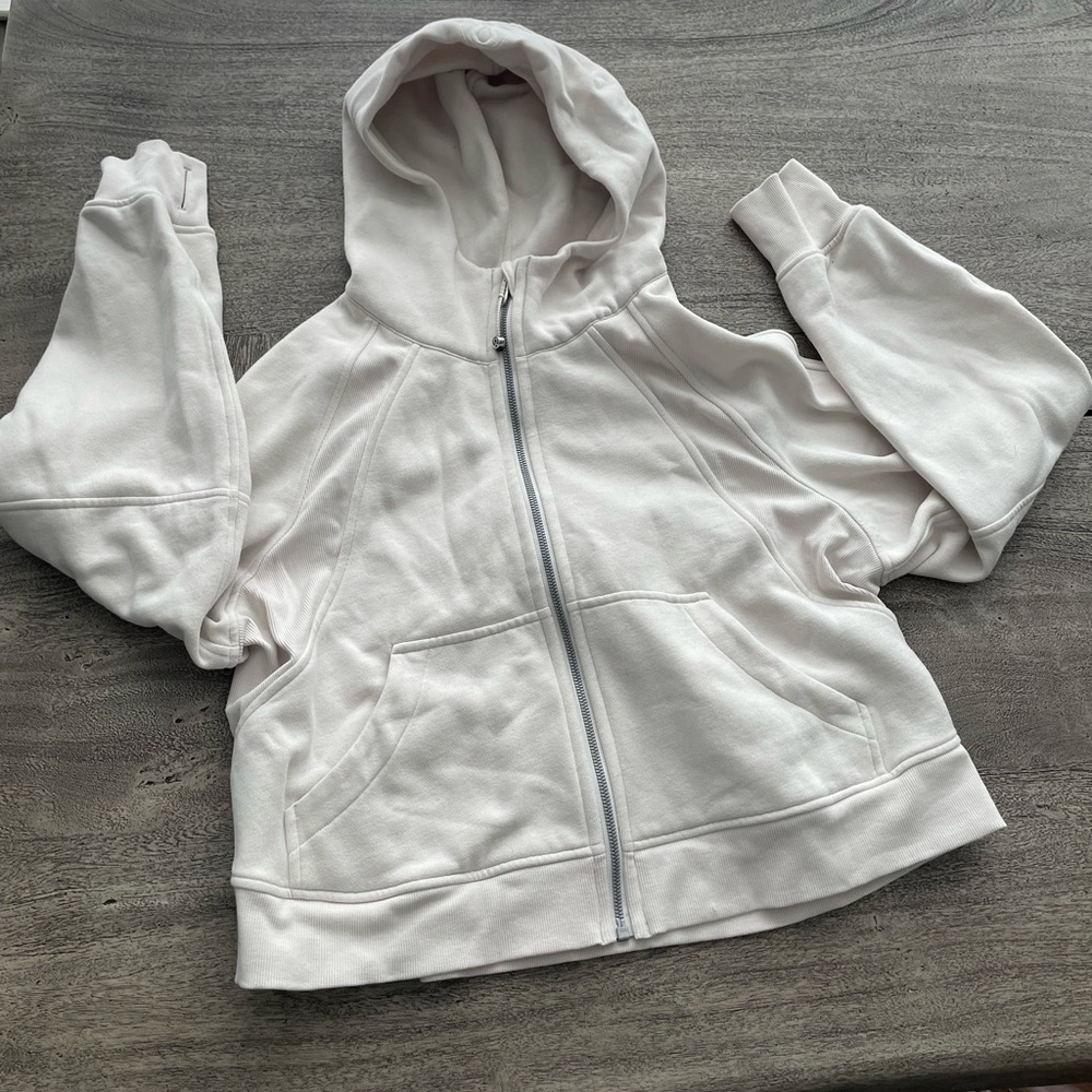 Lululemon scuba cropped full zip oversized hoodie